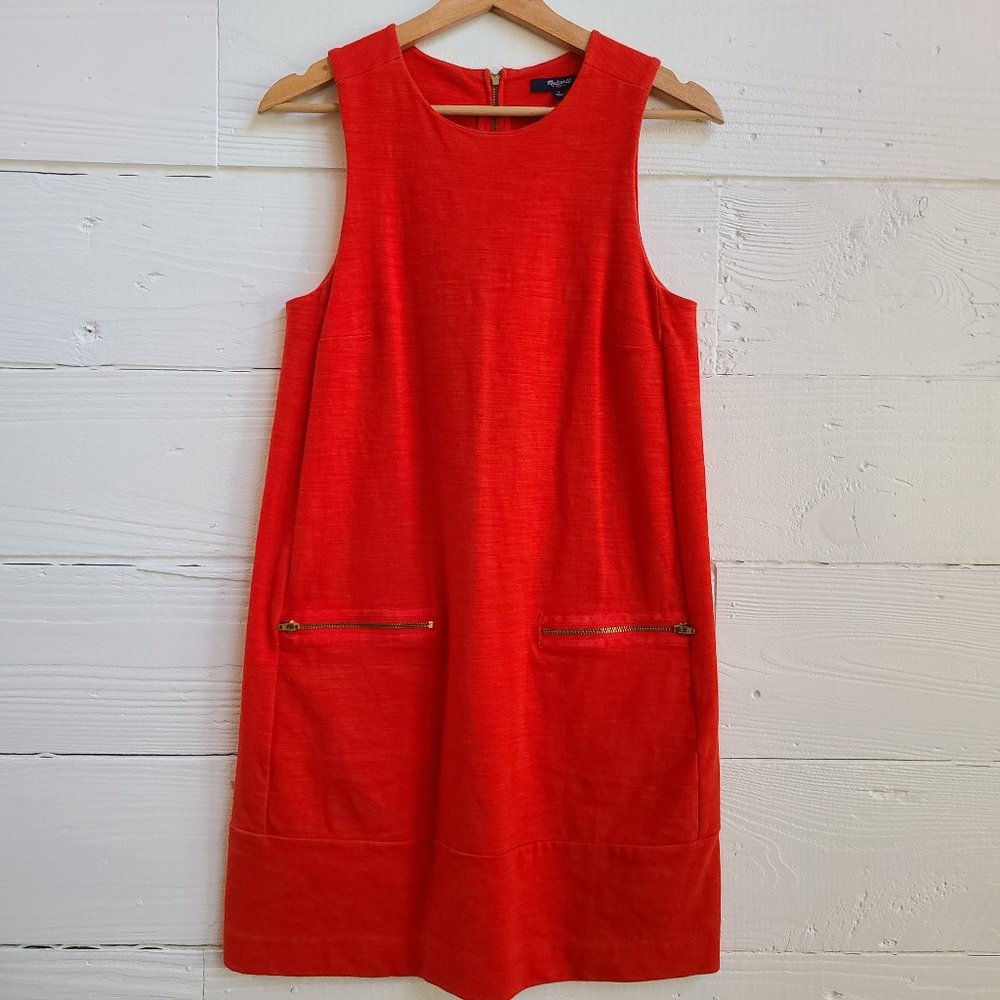 Madewell Red Shift Dress